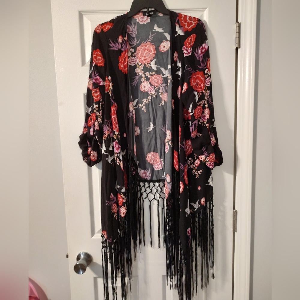 Stevie Nicks Kimono Torrid Size 0 Fringe